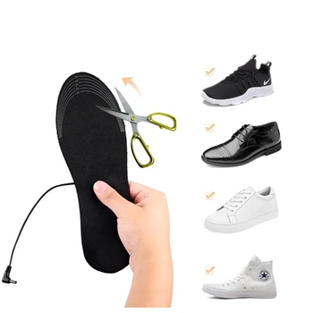 1 шт. USB-стельки, Термобелье с подогревом, Мужские Зимние Спортивные принадлежности на открытом воздухе, Стельки для обуви с подогревом, Грелка для ног, Носочная прокладка, Моющаяся Термобелье