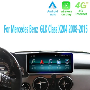 10,25 Дюймовый IPS Экран Android 12 Автомобильный Плеер Raido GPS Навигация Мультимедиа Видео Для Mercedes Benz GLK Class X204 2009-2015