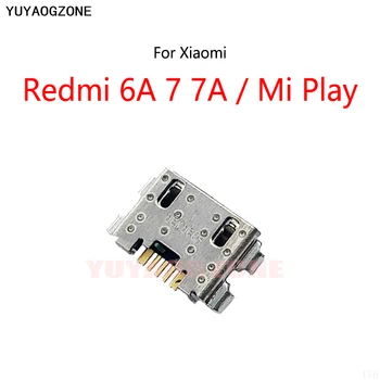 10 шт./лот Для Xiaomi Mi Play/Redmi 6A 7 7A Док-станция для зарядки через микро USB, разъем для зарядки, разъем для подключения к разъему