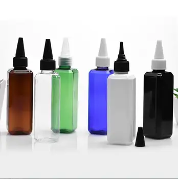 100 мл пластиковая ПЭТ бутылка с длинной крышкой жидкость/лосьон/эмульсия/вода/туалет/тонер/эссенция увлажняющая сыворотка для ухода за кожей косметическая упаковка