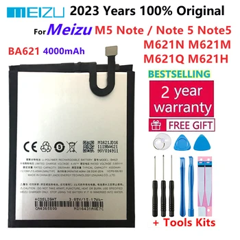 100% Оригинальный 4000 мАч BA621 Аккумулятор Для Meizu M5 Note/Note 5 Note5 M621N M621M M621Q M621H Аккумуляторы для мобильных телефонов Bateria