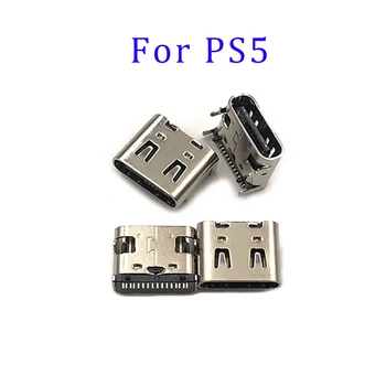 100шт Оригинальный порт зарядки Micro USB для Sony Playstation 5 PS5 Контроллер Type C Замена разъема Порта зарядки