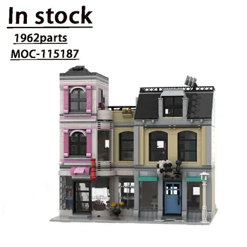10260 Классический вид на улицу, Совместимый с MOC-115187 City Street View, Сшивающий строительный блок Модели 1962 года, Виджет для детского подарка