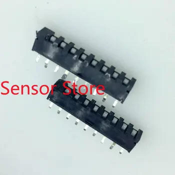 10ШТ DIP-переключатель SSV08 8-разрядный прямой 9-контактный однорядный шаг 2,54 мм 8P специальный вывод