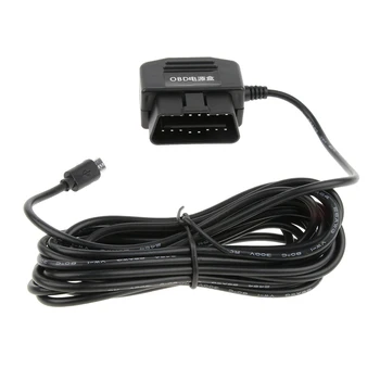 12 В/36 В до 5 В/2A Автомобильный Видеорегистратор Hardwire Kit Micro USB с правой Головкой OBD Понижающий Кабель DVR GPS 3,5 Метра