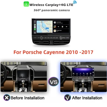 128 Г Blu-ray Экран для Porsche Cayenne 2010-2017 Android Автомобильное радио GPS Мультимедийный плеер Аудионавигационное головное устройство Carplay 360