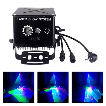 2 Вт RGB полноцветный IP65 Водонепроницаемый лазерный проектор Освещает Звездное Сияние Галактика Ночник DJ Дискотека Шоу Вечеринка Шоу Сценическое освещение