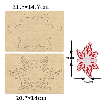 2 Шт 3D Штампы для резки древесины с Листьями и Цветами Для Кожи, Ткани, Бумажных Поделок, Деревянные Штампы, подходящие для обычных штамповочных станков на рынке