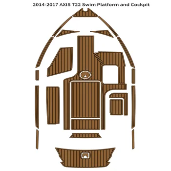 2014-2017 AXIS T22 Плавательная платформа Кокпит Коврик для Лодки EVA Пенопласт Палуба из Тикового дерева Коврик для пола