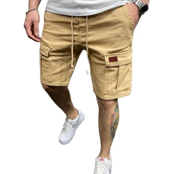 202 летних новых мужских хлопчатобумажных повседневных брюк с завязками i Сорта, мужские спортивные брюки с несколькими карманами