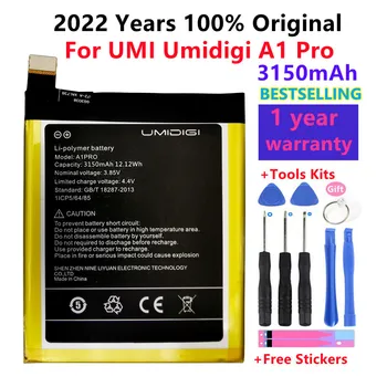 2022 года В наличии Новый Аккумулятор UMI Umidigi A1 Pro 3150 мАч, Высококачественная Замена аккумулятора телефона + инструменты