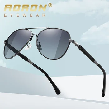 2022 новые поляризованные солнцезащитные очки для вождения, меняющие цвет, солнцезащитные очки, мужские металлические очки ночного видения с памятью a710