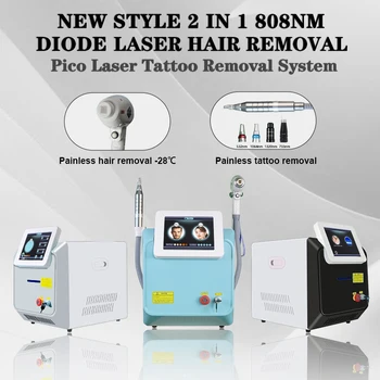 2022 Цена по прейскуранту завода-изготовителя in1 808nm Безболезненная Постоянная Машина для удаления волос с лазерным диодом и Nd Yag Q-Switch Tattoo Spot Removal Beauty Machine