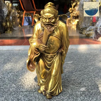 28 см # 2020 офисный домашний эффективный Защитный Талисман ФЭН-ШУЙ -изгнание злых духов Денежный Рисунок статуя Бога Чжун Куй