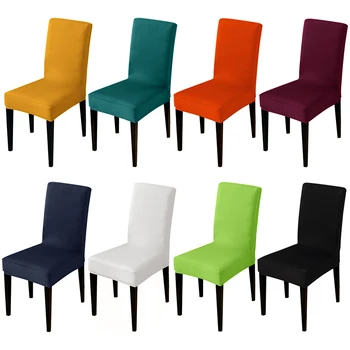 28 цветов на выбор Универсальный Размер Чехла для стула Дешевый Чехол для сиденья с большой эластичностью Чехлы для стульев для гостиной отеля
