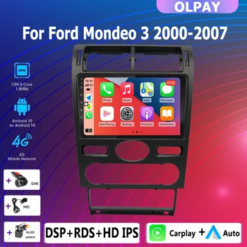2din 4 + 64G автомобильный радио мультимедийный Android-плеер carplay Auto GPS для Ford Mondeo 3 2000 2001 2002 2003 2004 2005 2006-2007