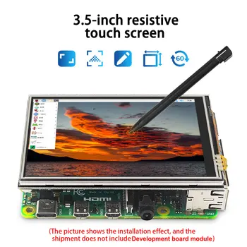 3,5-Дюймовый сенсорный экран 125 МГц SPI ЖК-дисплей с Разрешением 450*320 TFT ЖК-дисплей для Raspberry Pi ZeroW 2B 3B 3B + 4B