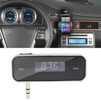 3,5 мм FM-передатчик LCD Diaplay Автомобильный Музыкальный Аудио Беспроводной Передатчик Аксессуары Для автомобильной Электроники FM-Передатчики USB-Кабель