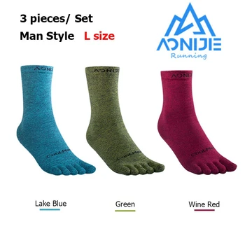 3 пары/Комплект AONIJIE E4830, Новейшие Спортивные носки-пятерки Средней Длины, Носки Для Бега Босиком, Марафон
