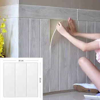 3D Самоклеящаяся Наклейка на стену, наклейки под дерево, Водонепроницаемые Обои для украшения кухни, спальни, гостиной, обустройства дома