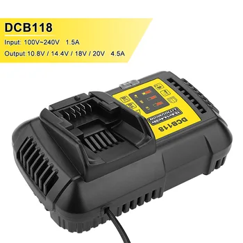 4.5A DCB118 зарядное устройство для аккумулятора Dewalt 10,8 V 12V 14,4 V 18V 20V DCB200 DCB101 DCB115 DCB107 DCB105 DCB140 и DCB112