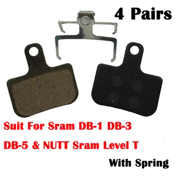 4 Пары MTB Велосипедных дисковых тормозных колодок Из смолы, подходящих для дисковых тормозов Level NUTT SRAM DB-1 DB-3 DB-5 NUTT Тормозные колодки Sram level T