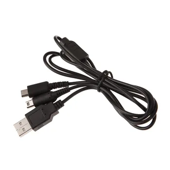 500шт 2в1 1,2 м USB-кабель для зарядки данных для NDSi NDSL