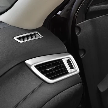 ABS Матовый для Nissan X-Trail T32 Rogue 2017 2018 Аксессуары Автомобильная боковая левая и правая прокладка для выпуска воздуха, отделка для стайлинга автомобилей