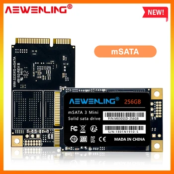 AEWENLING mSATA SSD 128 ГБ 256 ГБ 512 ГБ Mini SATA3 64 ГБ 1 ТБ Жесткий диск для компьютера 3x5 см Внутренний твердотельный жесткий диск для ноутбука hp