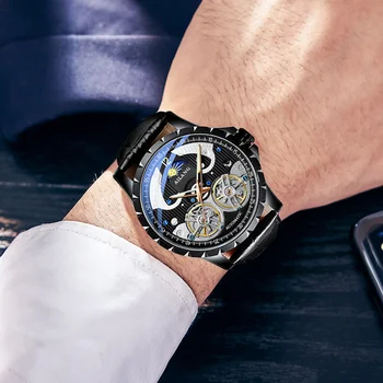 AILANG 2019 новые оригинальные часы мужские механические часы автоматические деловые водонепроницаемые мужские часы tide