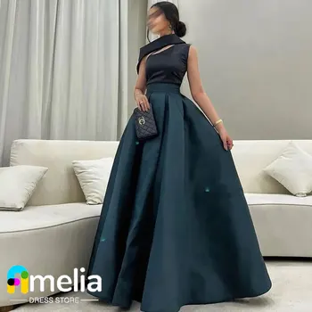 Amelia, роскошное вечернее платье трапециевидной формы на одно плечо в Дубае длиной до пола, летние женские платья для свадебной вечеринки 2023