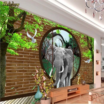 beibehang Изготовленный на заказ Слон, Изготовленные на заказ 3D Фотообои для стен, Настенная живопись, Фон для гостиной, Настенная роспись для домашнего декора, обои для стен