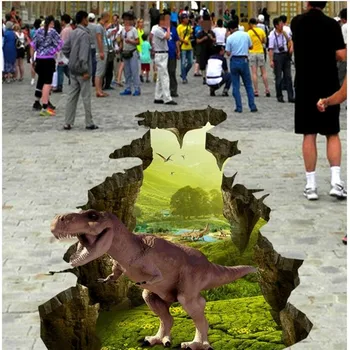 beibehang Индивидуальная 3D картина с динозавром, 3D наклейки для наружной живописи, суперэкологичная доска
