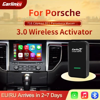 Carlinkit 3.0 Беспроводной USB-адаптер Apple Carplay Dongle для Porsche 718 911 Panamera Macan Cayenne Taycan Подключи и играй Iphone