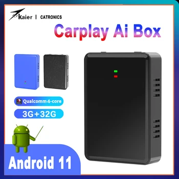 Catronics Carplay Ai Box Проводной автомобильный плеер Android 11 Android Автоматический мультимедийный плеер Навигация Apple Carplay Carplay Беспроводной