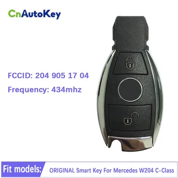 CN002053 Оригинальный 2 Кнопки Auto Smart Key Control Fob Для Mercedes BENZ W204 C-Class 434 МГц Система FBS3 Номер детали A 204 905 17 04