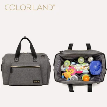 Colorland Мумия, сумка для подгузников для беременных, Брендовая Большая Вместительная Детская сумка, Рюкзак для путешествий, сумка для кормления