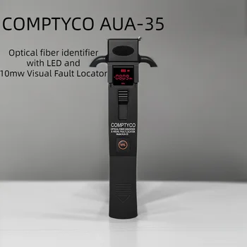 COMPTYCO AUA-35 высококачественный идентификатор оптического волокна со светодиодом и 10 МВт Визуальный дефектоскоп инструмент для тестирования оптического волокна 800-1700 Нм