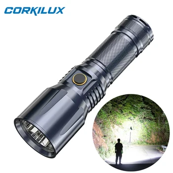 CORKILUX CX1 USB C Перезаряжаемый SST40 светодиодный мощный EDC тактический фонарь 26650, фонарь для самообороны, Фонарь для рыбалки, кемпинга
