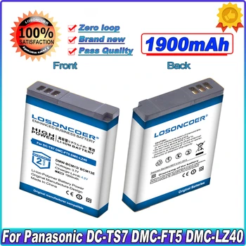 DMW-BCM13 DMW-BCM13E Аккумулятор емкостью 1900 мАч для Panasonic Lumix DC-TS7 DMC-FT5 DMC-LZ40 DMC-TS5 DMC-TZ37 DMC-TZ40 DMC-TZ41 Батареи
