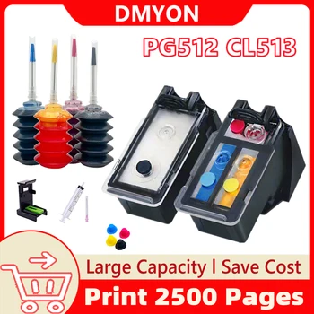 DMYON PG512 CL513 Чернильный Картридж, Совместимый для Принтера Canon Pixma MP230 MP250 MP240 MP270 MP480 MX350 MX410 MX420 IP2700 IP2702