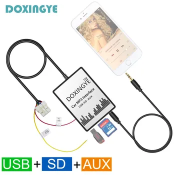 DOXINGYE USB SD AUX Автомобильный MP3 Музыкальный Адаптер CD-Чейнджер Аудио Адаптер Для Nissan Almera Maxima Teana Infiniti FX \ EX 4 + 8PIN Интерфейс