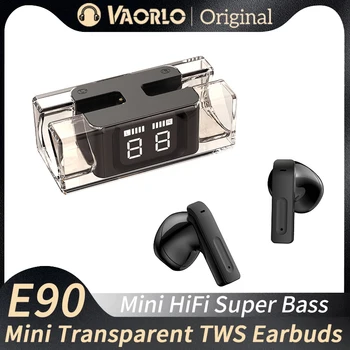 E90 Модные Прозрачные Беспроводные Наушники Hi-Fi Mini In-Ear TWS Bluetooth 5,3 Наушники Стерео Super Bass Наушники с сенсорным Управлением