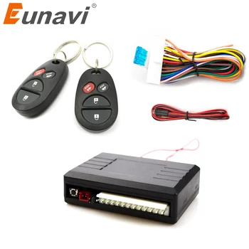 Eunavi Универсальный автомобильный дистанционный центральный комплект, дверной замок, Система бесключевого доступа в автомобиль С пультами дистанционного управления, автомобильная сигнализация