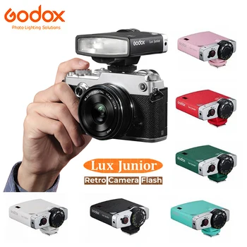 GODOX Lux Junior Ретро вспышка для фотоаппарата GN12 6000K 7 уровней 1/1-1/64 Mini Speedlite для Canon Nikon Sony Olympus Fujifilm