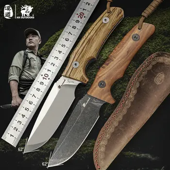 HX Outdoor D2 Охотничий Нож Кемпинг Кухонный Нож для Рыбы с деревянной Ручкой Ручной Инструмент Ножи для выживания Прямая поставка