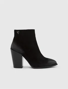 ILVi-Натуральная кожа ручной работы, сталь, Черная замша, женские ботинки на каблуке, Женская обувь 2022, осень/Зима