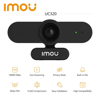 IMOU UC320 Веб-камера 1080P FHD Датчик Изображения USB Камера Микрофон для Настольного Портативного Компьютера Потоковая веб-камера для Совещаний