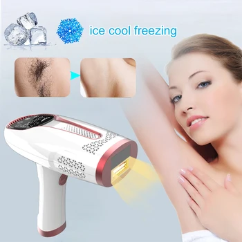 IPL Лазерный эпилятор Ice Cool Электрическое средство для удаления волос Для женщин Всего тела Бикини Подмышек Ног Безболезненное устройство для постоянного удаления волос