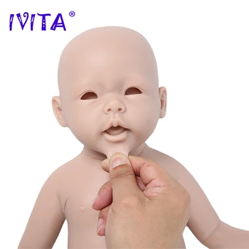 IVITA WG1515 50 см 4000 г Реалистичная Силиконовая Кукла-Реборн Неокрашенные Мягкие Детские Куклы DIY Набор Пустых Игрушек для Детского Подарка